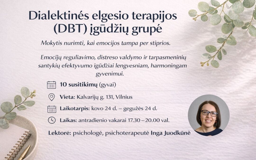 Dialektinės elgesio terapijos (DBT) įgūdžių grupė